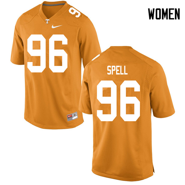 Women #96 Airin Spell Tennessee Volunteers College Football Jerseys Sale-Orange